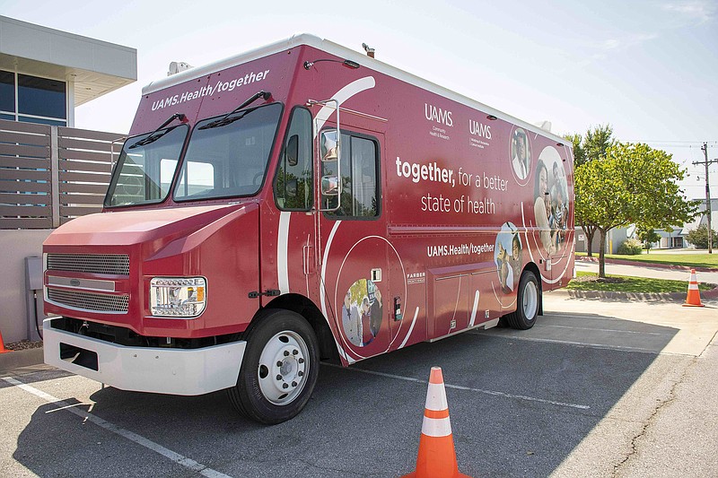 UAMS Mobile Health Unit; October 2023, Springdale, AR.UAMS Office of Community Health and Research.