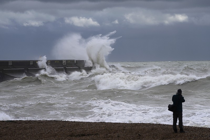 Storm Ciaran whips western Europe, blowing record winds in France