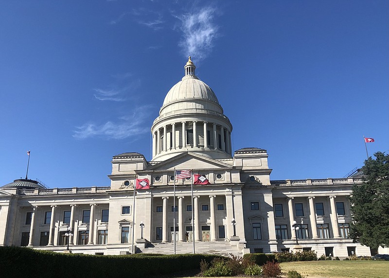 The Arkansas Capitol in Little Rock on Monday, Nov. 6, 2023. (Arkansas Democrat-Gazette/Steve Goff)