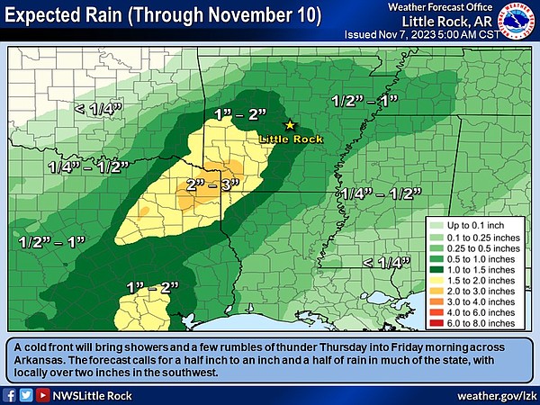 Rain forecast for much of state Wednesday through Friday - Vimarsana News