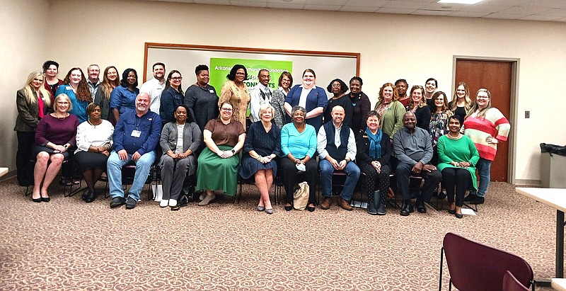 Pine Bluff Area Community Foundation grant recipients attend the reception. (Special to The Commercial)