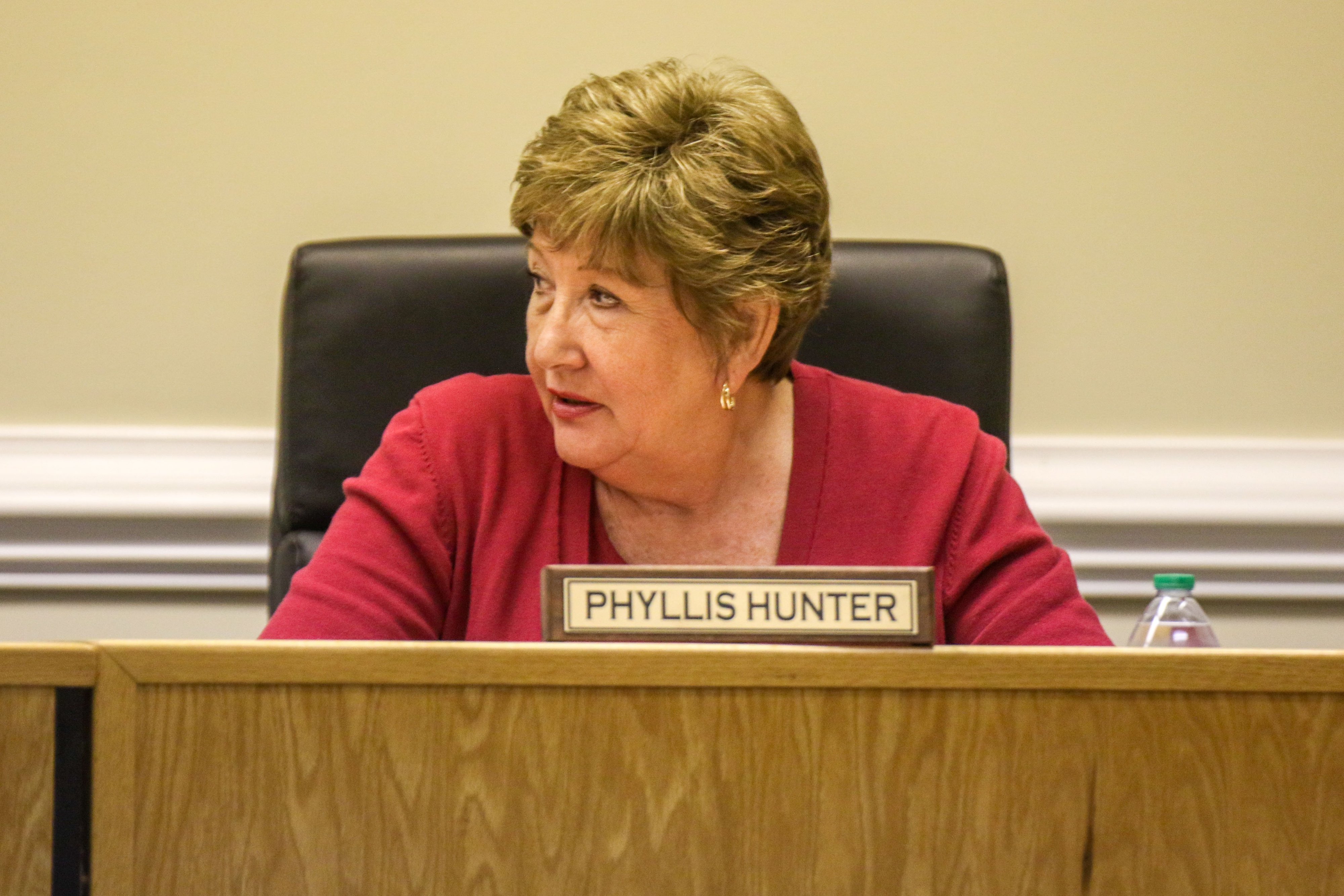 Staff photo by Olivia Ross / Phyllis Hunter is seen during a Walker County School Board meeting on Monday, November 13, 2023.