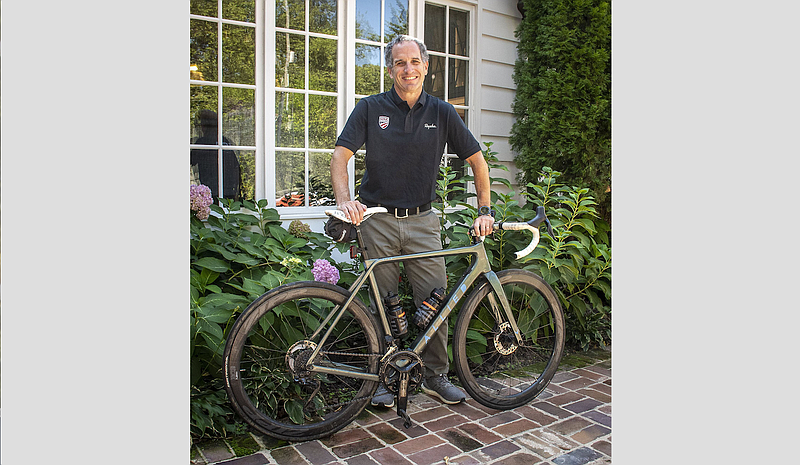 USA Cycling CEO Brendan Quirk for High Profile cover story on 09/28/2023 at his home. (Arkansas Democrat-Gazette/Cary Jenkins)
