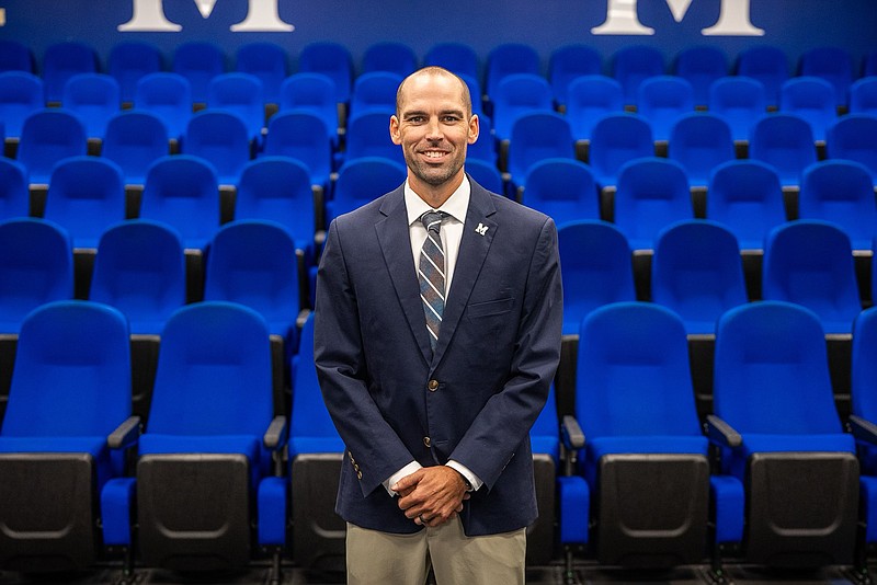 McCallie School photo / Joel Bradford, pictured, a former McCallie football star player and the Blue Tornado's offensive coordinator the past five seasons, has been promoted to head coach. Ralph Potter announced Wednesday that he would step down as head coach but remain on staff as Bradford's defensive coordinator.