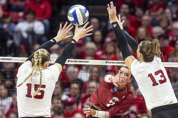 COLLEGE VOLLEYBALL: Arkansas' season ends with regional final loss at Nebraska | The Arkansas Democrat-Gazette - Vimarsana News