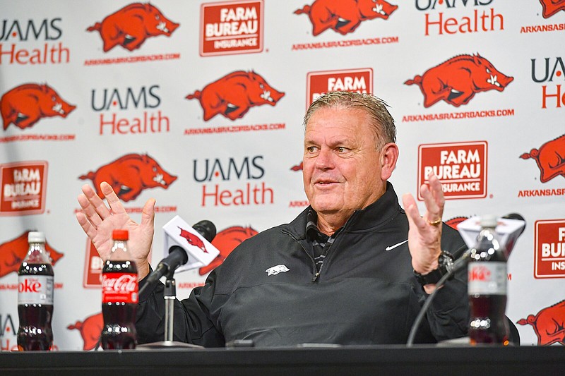 RAZORBACKS REPORT: Pittman touts new O-linemen | The Arkansas  Democrat-Gazette - Arkansas' Best News Source