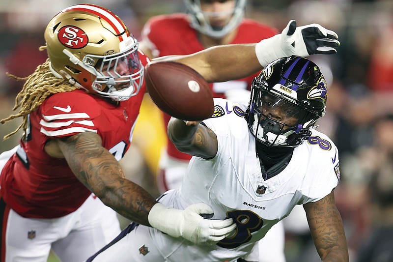 Jackson Leads Ravens Past 49ers In A Showdown Of Top Two Teams Fulton Sun