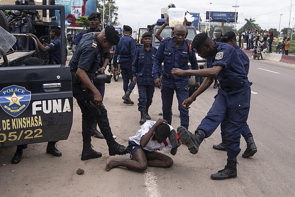 Congo police accused of gunfire in protest | The Arkansas Democrat-Gazette - Vimarsana News