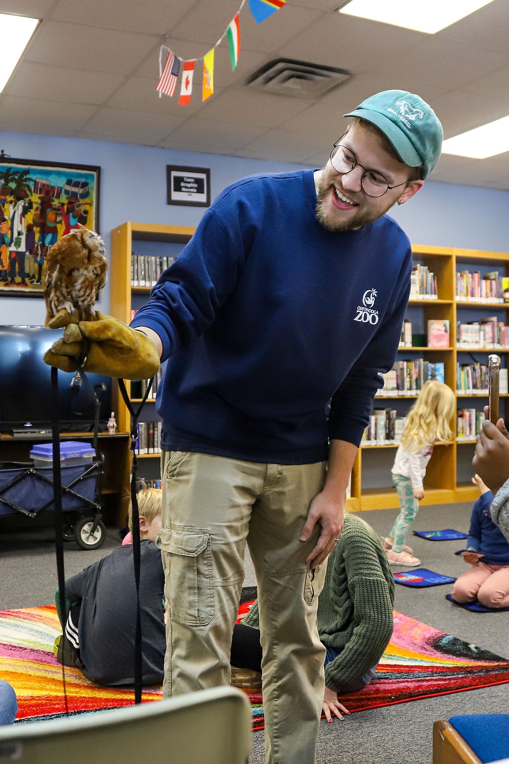 Chattanooga Zoo animals visit Eastgate Library Chattanooga Times Free