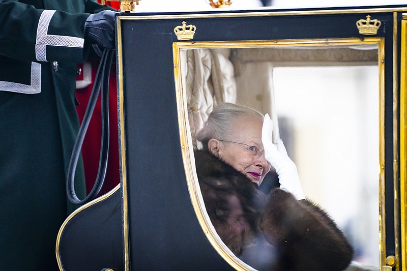 Denmark's queen makes one last public appearance before stepping down