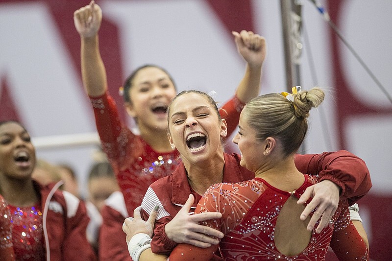 Floor exercise rise boosts Razorbacks gymnastics team | Northwest ...