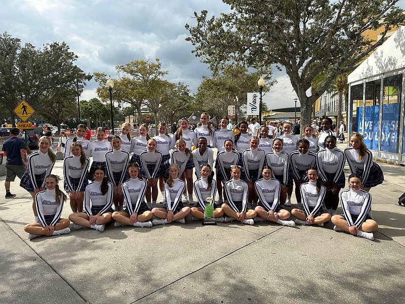 El Dorado's cheerleaders finished fourth Monday in the National High School Cheer Championships at Disney World in Orlando.