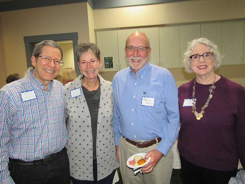 Rick and Ann Owen with David Gill and Carol Young on 2/9/24 at Ferncliff’s annual dinner, Ferncliff Camp and Conference Center (Arkansas Democrat-Gazette/Kimberly Dishongh)