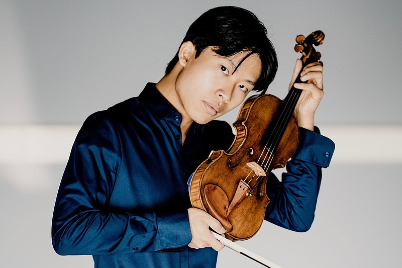 Kerson Leong is shown in this undated courtesy photo. The Canadian violinist was scheduled to solo in Beethoven's Violin Concerto Feb. 24-25 with the Arkansas Symphony at Robinson Center Performance Hall, then play Schubert's Octet with symphony musicians on Feb. 27 at the Clinton Presidential Center. (Special to the Democrat-Gazette/Marco Borggreve)