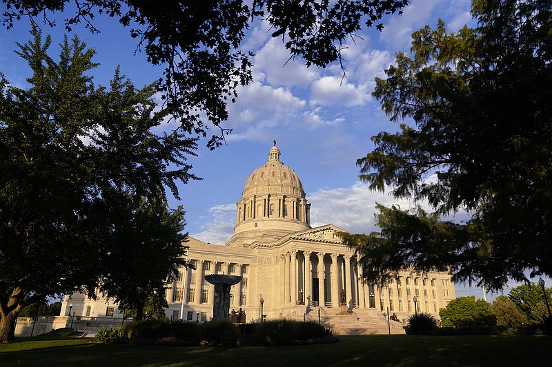 FILE - The Missouri Capitol is seen, Sept. 16, 2022, in Jefferson City, Mo. The Missouri Republican Party will hold presidential caucuses on March 2, 2024, giving voters their chance to weigh in on who should represent the party on the November presidential ballot. (AP Photo/Jeff Roberson, File)