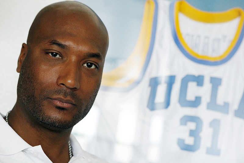 A federal judge ruled in 2015 against the NCAA in an antitrust lawsuit brought by former UCLA basketball star Ed O’Bannon Jr. (above), who claimed the NCAA and its member schools and conferences had been inappropriately profiting from athletes’ names, images and likenesses without compensating them.
(AP/Isaac Brekken)