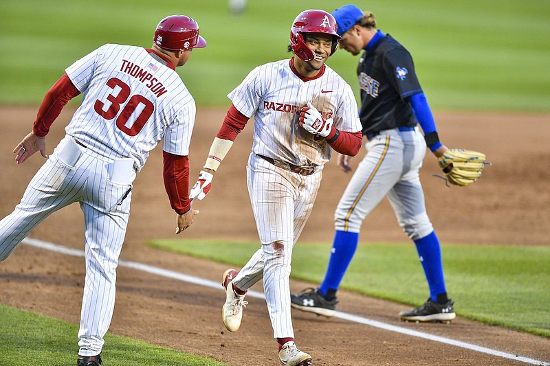 Arkansas baseball sweeps Saturday doubleheader against McNeese State ...