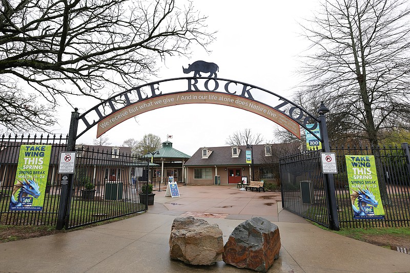 The Little Rock Zoo is located at 1 Zoo Drive in Little Rock. Photographed on March 7, 2024. (Arkansas Democrat-Gazette/Kyle McDaniel)