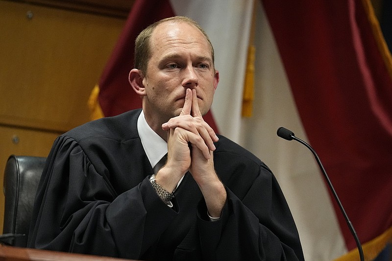 FILE - Fulton County Superior Judge Scott McAfee presides in court, Feb. 27, 2024, in Atlanta. (AP/Brynn Anderson, Pool, File)