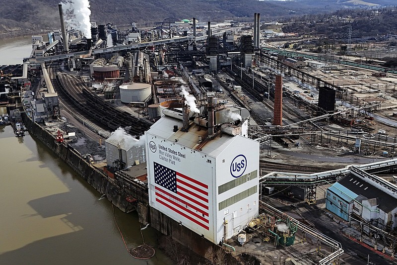The United States Steel Mon Valley Works Clairton Plant in Clairton, Pa., is shown in February.
(AP/Gene J. Puskar)
