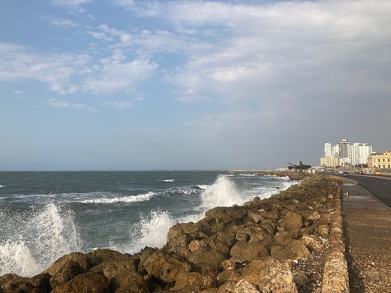 Cartagena wraps around a windswept coastline, much of which is reinforced with rock to deter erosion.
(Arkansas Democrat-Gazette/Bryan Hendricks)