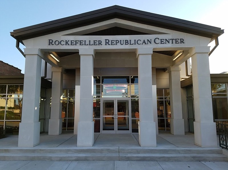 The Rockefeller Republican Center on West Sixth Street in Little Rock, the headquarters of the Republican Party of Arkansas used by the Pulaski County Republican Committee, is shown in this undated courtesy photo. (Courtesy Republican Party of Arkansas)