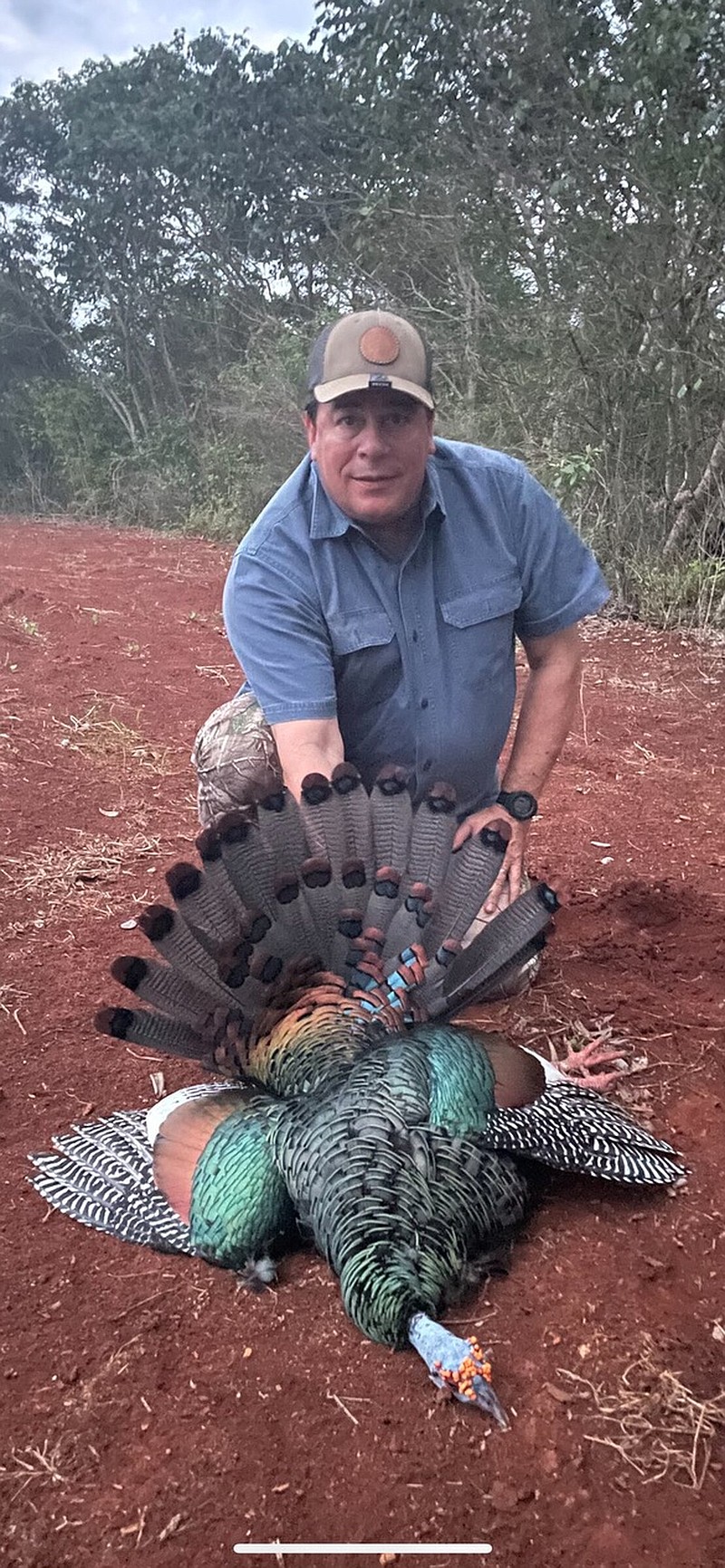 John Sloan of Charleston, S.C., took this Ocellated gobbler in Central America to qualify for one of his two World Slams.
(Photo courtesy of John Sloan)