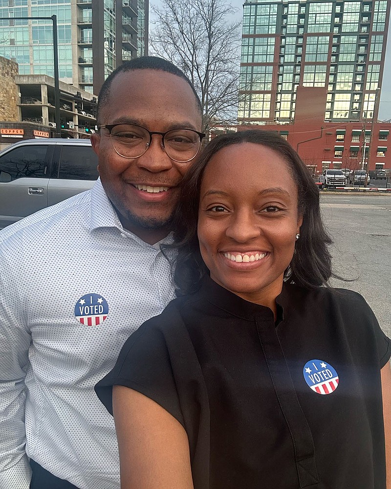 Raymond and Colea Long voted together on their first date back in February 2020. They have made a tradition of voting together in every election since. They plan to go to the polls together Tuesday to cast their ballots in the runoff elections.
(Special to the Democrat-Gazette)