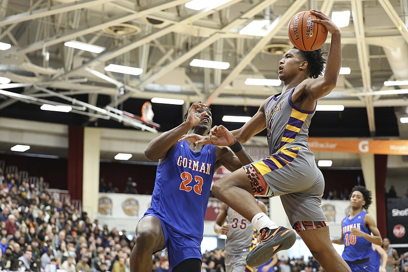 Billy Richmond (0) of Camden is shown in action against Bishop Gorman during a school basketball game at the Hoophall Classic on Monday, Jan. 16, 2023, in Springfield, Mass. (AP Photo/Gregory Payan)