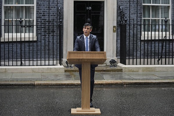 Sunak sets national election July 4 | The Arkansas Democrat-Gazette - Arkansas' Best News Source - Vimarsana News