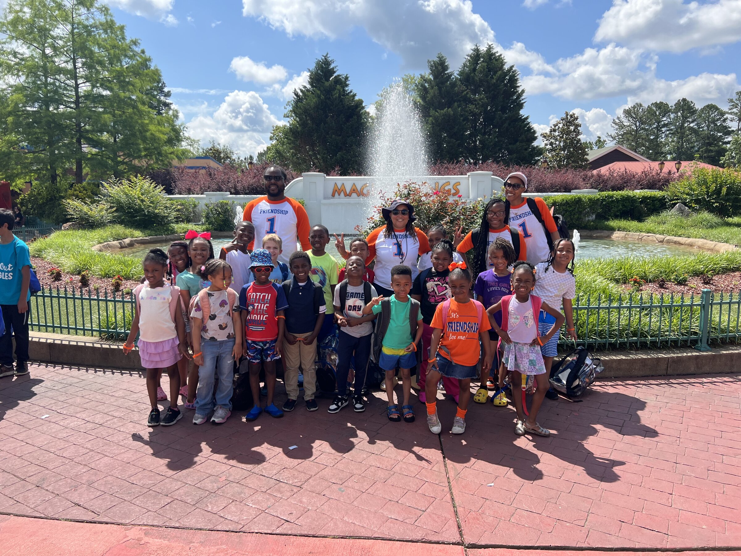 Pupils celebrate gains with trip to water park