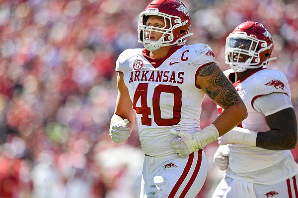 Arkansas football DE Landon Jackson ranked among best players in EA Sports College Football 25 | Whole Hog Sports