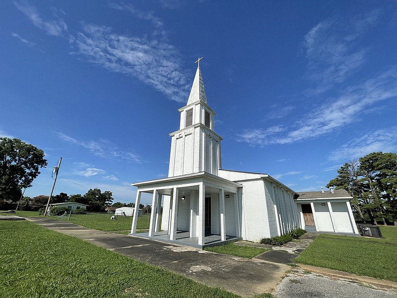 Christ Church, which borders farmland, was built in 1962. Initially launched as a mission in the 1920s, it is Forrest City’s historically Black Episcopal congregation.
(Arkansas Democrat-Gazette/Frank E. Lockwood)