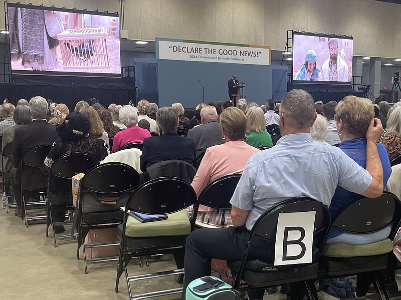 Jehovah’s Witnesses gather last weekend in Little Rock for their annual convention.
(Arkansas Democrat-Gazette/Frank E. Lockwood)