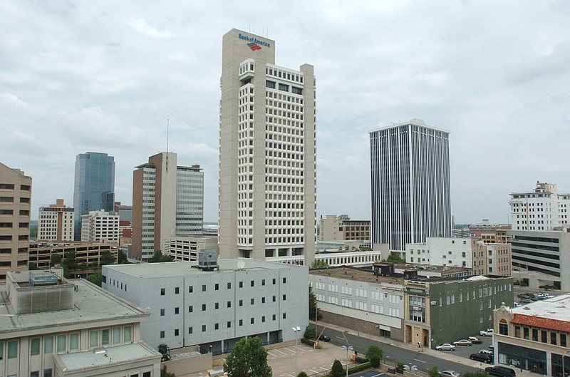 FILE - The Worthen building (Bank of America building), located at 200 W. Capitol Ave., Little Rock is shown in this 31 May 2005 file photo. (Arkansas Democrat-Gazette/STEVE KEESEE)