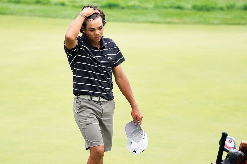 Woods watches 15-year-old son Charlie shoot 12-over 82 in U.S. Junior Amateur | Jefferson City News Tribune