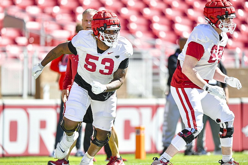 Arkansas football camp report: Lineman returns for Saturday night ...