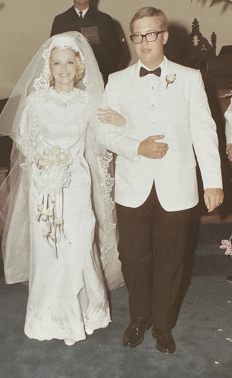 Cheryl and Dr. Les Anderson on their wedding day (Special to the Democrat-Gazette)