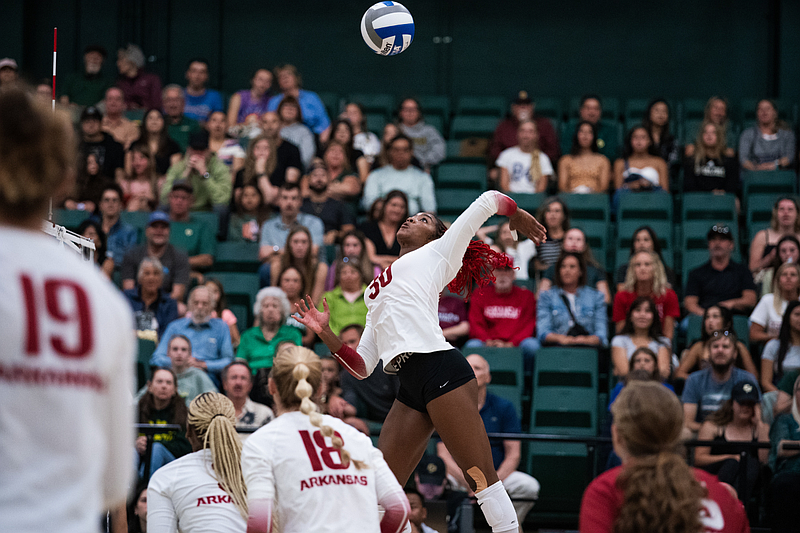 Arkansas volleyball's Romani Thurman named SEC cooffensive player of