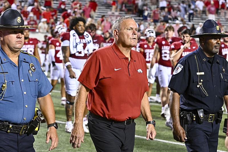 WATCH: Arkansas football coach Sam Pittman previews Oklahoma State game ...