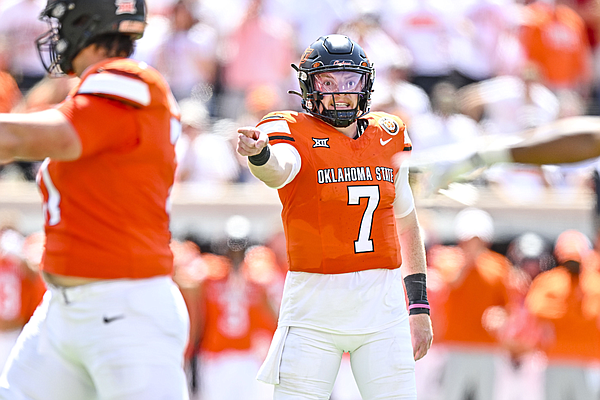 Oklahoma State quarterback Alan Bowman says Arkansas gave the Cowboys ‘bulletin board’ material and talks about unsportsmanlike penalty killing