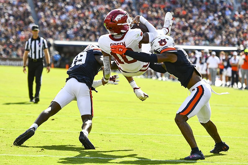 Arkansas football report: QB Taylen Green looking to 'calm it down' running the ball | Whole Hog Sports