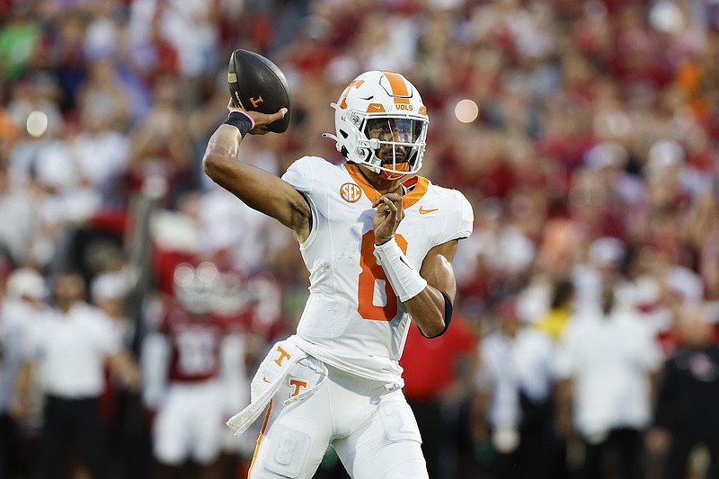 Tennessee rises, Texas A&M falls in AP top 25 football poll Whole Hog