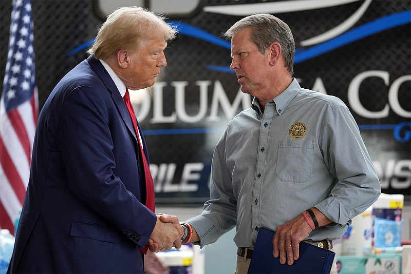 Trump and Gov. Kemp use hurricane recovery to make first 2024