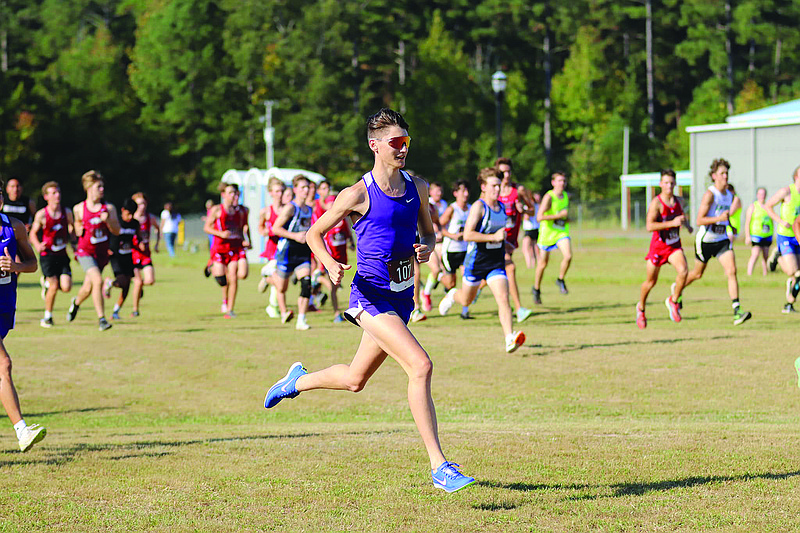 El Dorado's Zachary McMillon gets off to a fast start at the El Dorado Wildcat Invitational this season at South Arkansas Regional Airport.