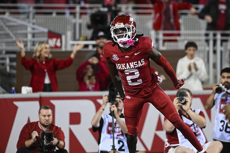 Arkansas football report Andrew Armstrong finally scores a TD Whole