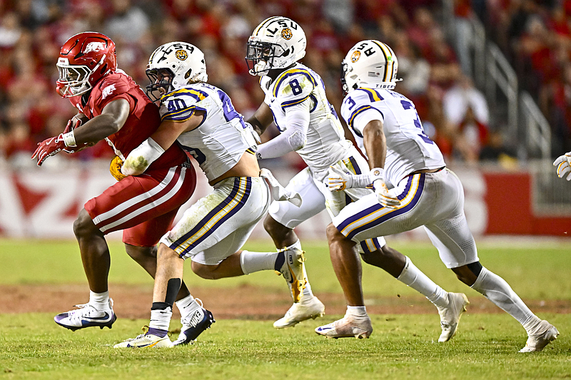 LSU took away the Arkansas football running game Whole Hog Sports