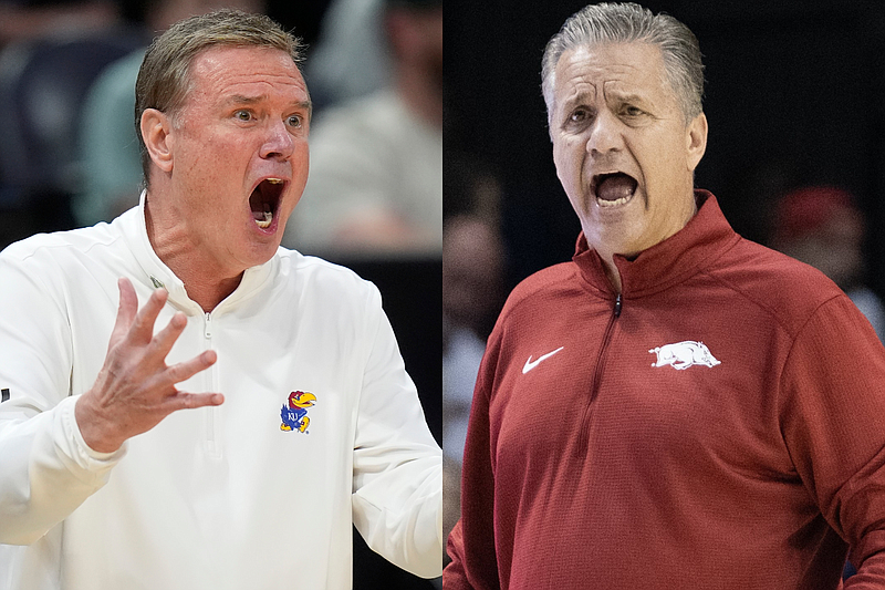 LIVE SCORE UPDATES AND ANALYSIS Arkansas vs. Kansas men's basketball