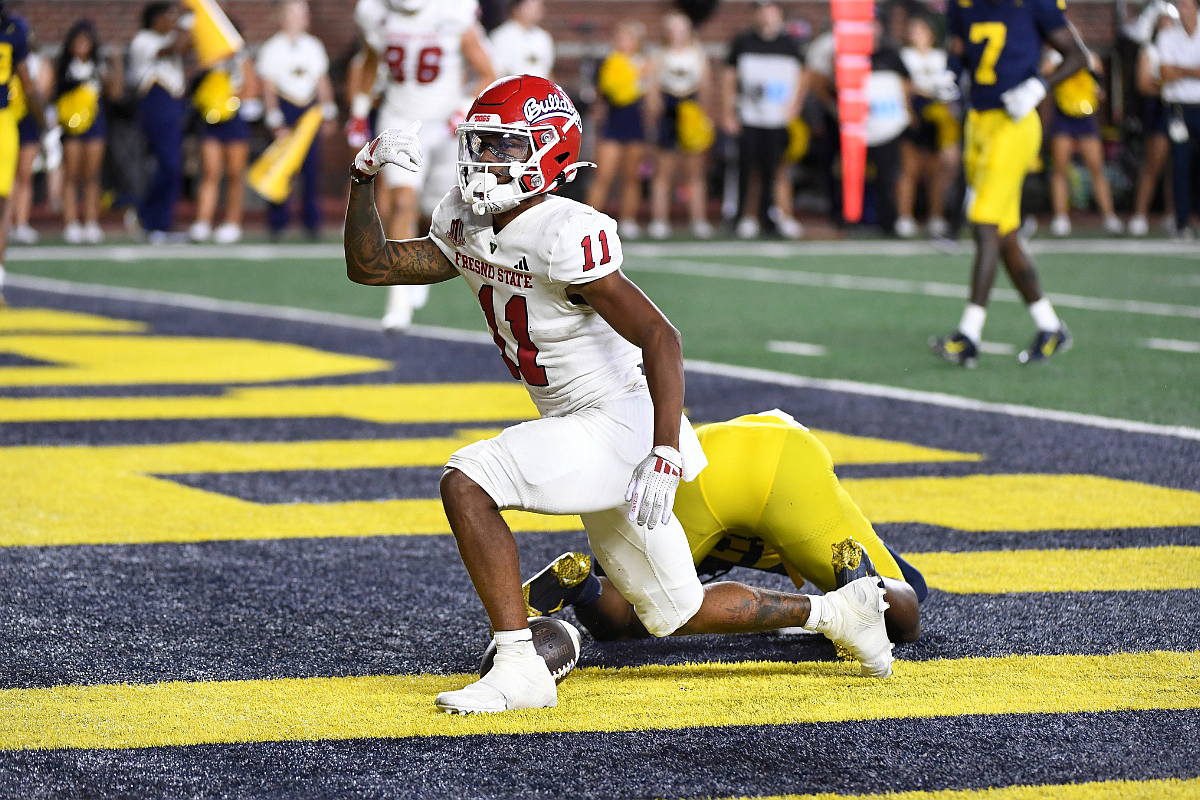 Fresno State graduate transfer receiver Raylen Sharpe commits to ...