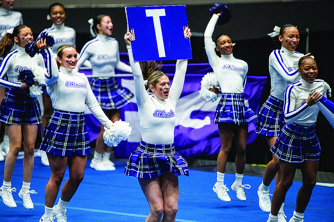 El Dorado cheerleaders finish second | El Dorado News